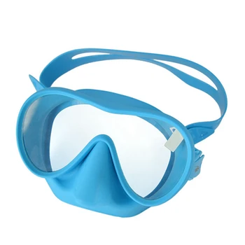  ПРОДОЛЖАЙТЕ НЫРЯТЬ Панорамная маска для подводного плавания для взрослых, маска для подводного плавания из закаленного стекла, очки для плавания премиум-класса с крышкой для носа