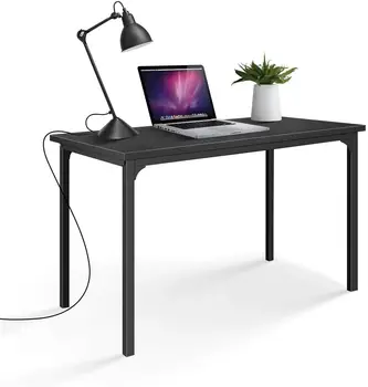  Простой роскошный современный дизайн, простой стол в стиле Компьютерный стол для домашнего офиса для работы, учебы, письма или игр, черный