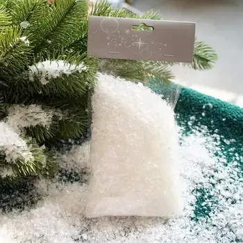  Рождественский искусственный снежный декор пушистый искусственный снежный порошок сушеные снежинки пластиковая пленка набор искусственный снег рождественские украшения
