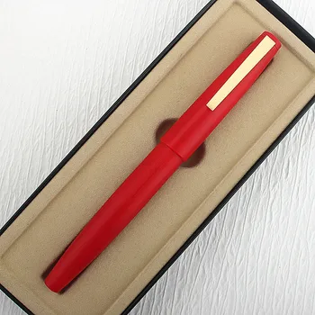  Роскошный бренд Jinhao 80 Красное золото Зажим Перьевая ручка EF / F/0,3 мм Наконечник Название школы Название Чернильные ручки Подарок