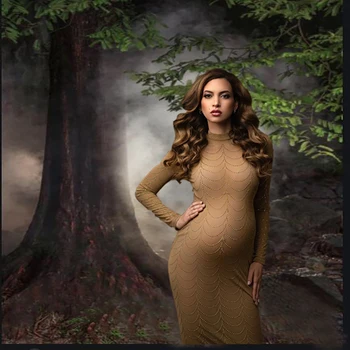   Стразы для тела Кристалл Женщины Боди Сексуальная сетка Длинное макси Платье для беременных Горячая дрель Baby Shower Bodycon Фотосессия