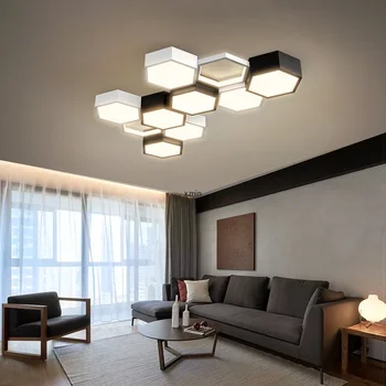  Ультратонкие треугольные потолочные светильники лампы для гостиной спальня люстры de sala дом Dec Светодиодная люстра потолок Дизайнерская версия