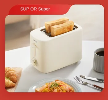  Хлебопечка Subor, компактный тостер на 2 ломтика, бытовая машина для завтрака, 6 режимов подрумянивания, 220 В