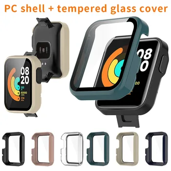  чехол для защитной пленки для Xiaomi MI Watch Lite / Remind Watch 1, ПК + встроенное покрытие защитной оболочки из закаленного стекла
