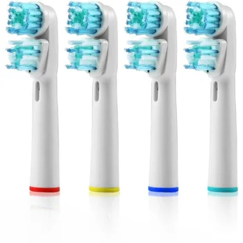   Чистящая головка зубной щетки с мягкой щетиной, совместимая с электрической зубной щеткой Oral B Pro 1000 8000 9000 SB-417A Зубная щетка с двойной головкой