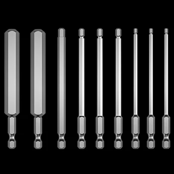   шестигранный ключ магнитная отвертка набор бит ударная отвертка сверла метрические для пневматического электрического шуруповерта дрель электроинструмент
