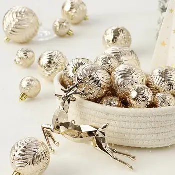   Экологически чистые пластиковые рождественские украшения Праздничные украшения для шампанского Небьющееся шампанское Золотое для дерева для праздника