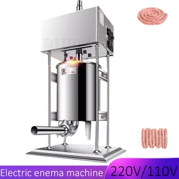   Электрическая машина для наполнения колбас Наполнитель для хот-догов Нержавеющая сталь Коммерческая машина для наполнения колбас